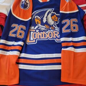 Bakersfield Condors Hockey Jersey - Blue & Orange #26 Draisalt